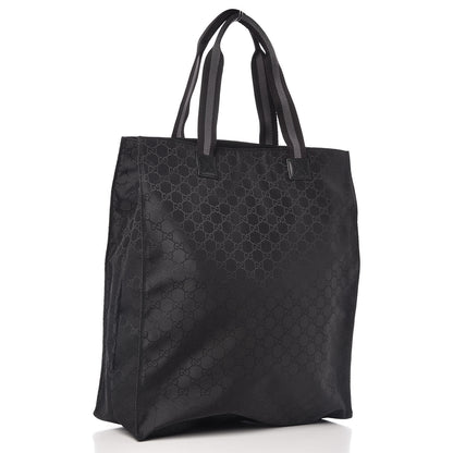 Gucci Nylon Monogram Vertical Tote Black 3 of 10