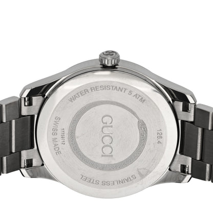 Gucci Stainless Steel 38mm G-Timeless Charm Quartz Watch Black 4 of 5