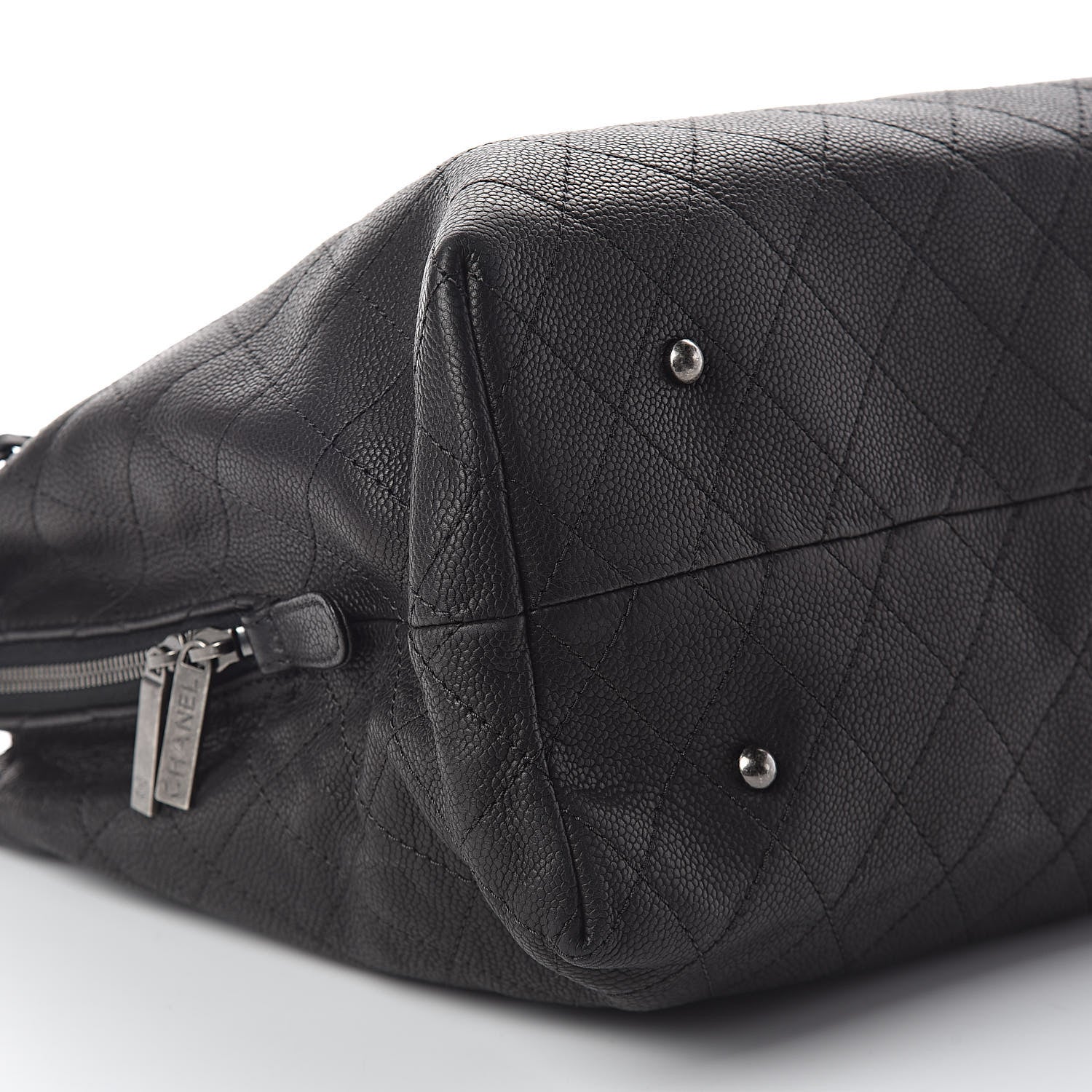 Chanel Grained Vegetal Calfskin Urban Shopping Tote Black 11 of 12