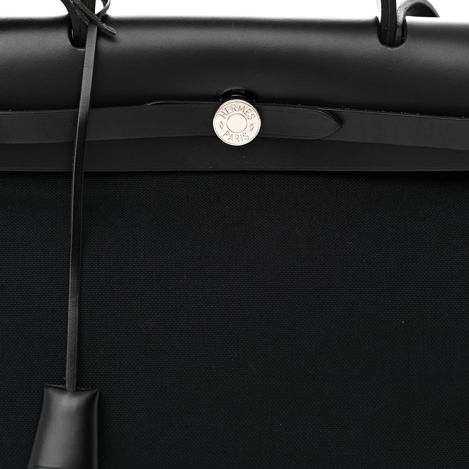 Hermes Military Toile Vache Hunter Herbag Zip PM 31 Black 9 of 14