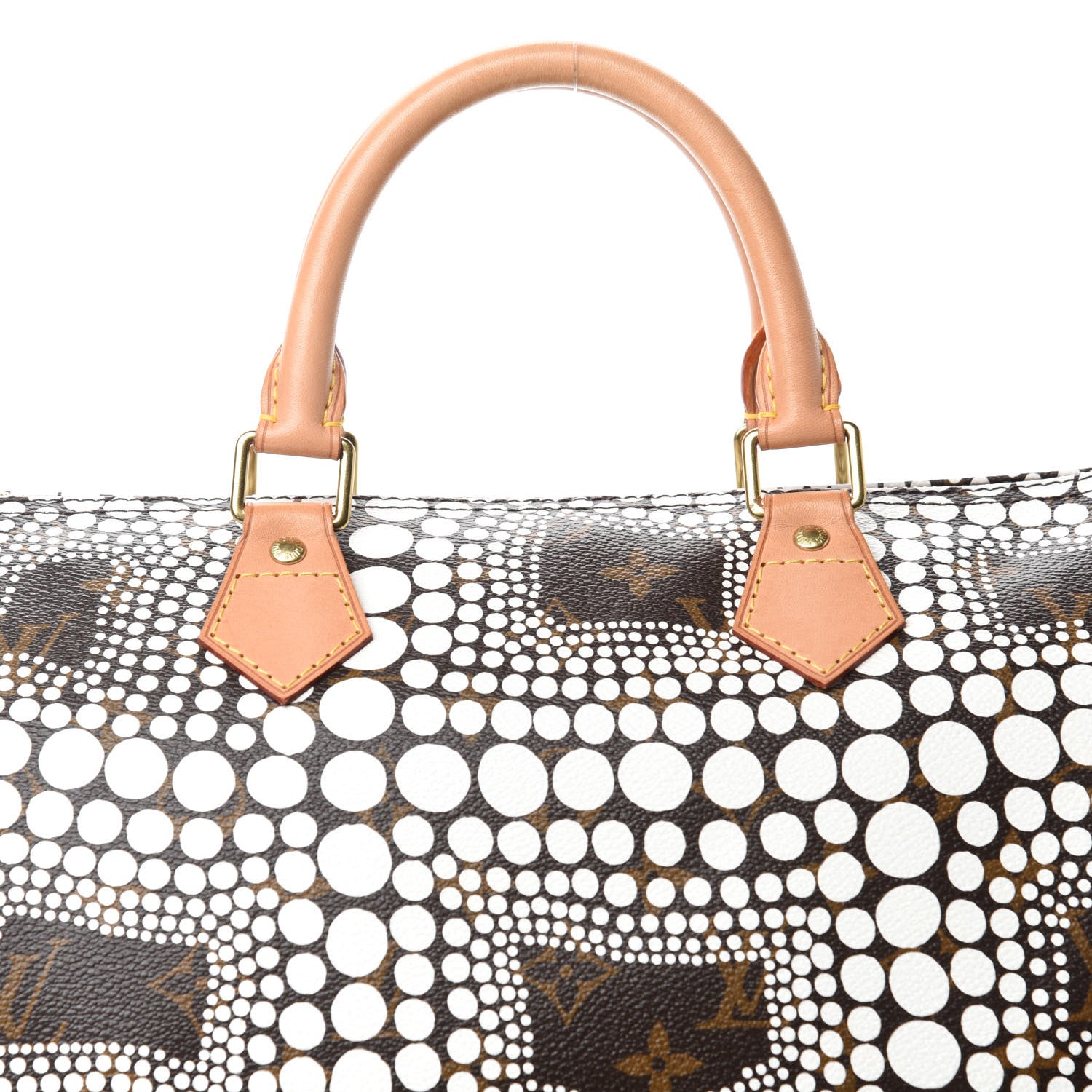 Louis Vuitton Monogram Kusama Town Speedy 30 White 10 of 10
