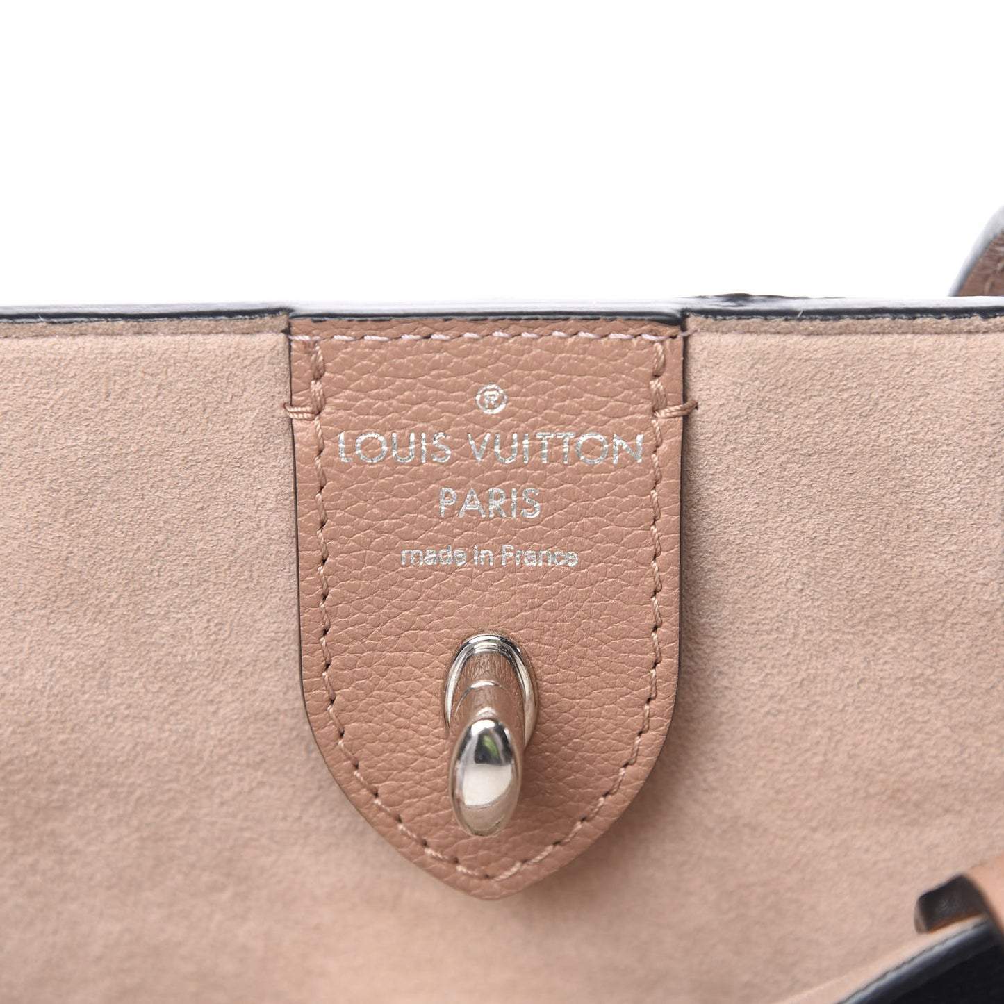 Calfskin Lockme Cabas Bois de Rose Black