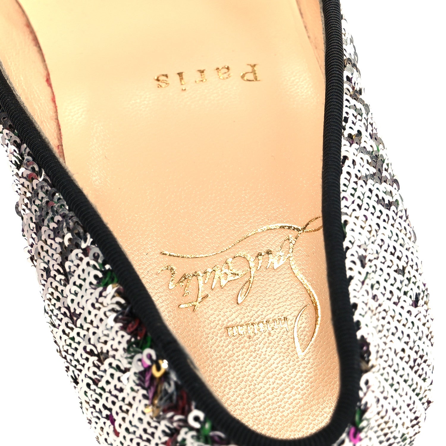 Christian Louboutin Paillettes Caresse Pigalle Follies 100 Pumps 38 Multicolor 8 of 8