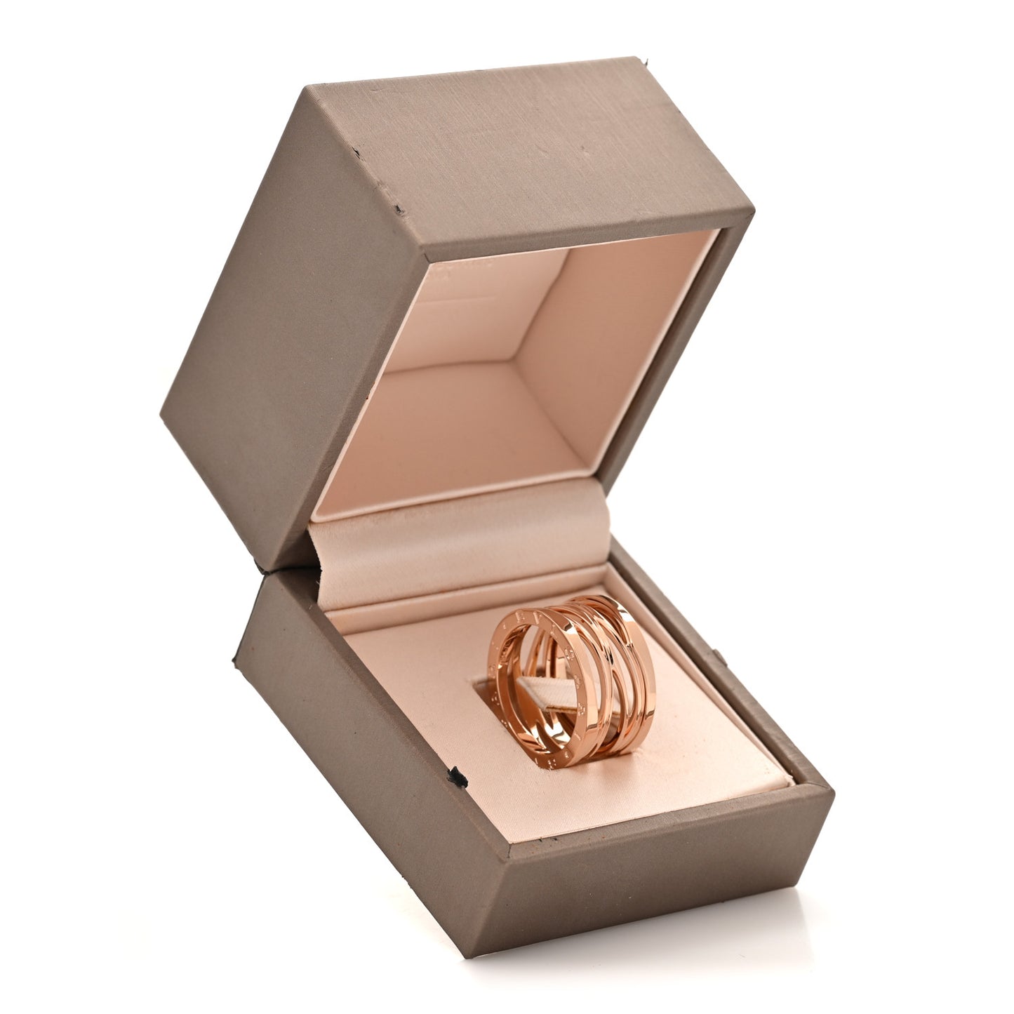 18K Rose Gold B.Zero1 Legend Four-Band Ring 58 8.5