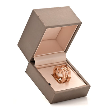 Bulgari 18K Rose Gold B.Zero1 Legend Four-Band Ring 58 8.5 6 of 6