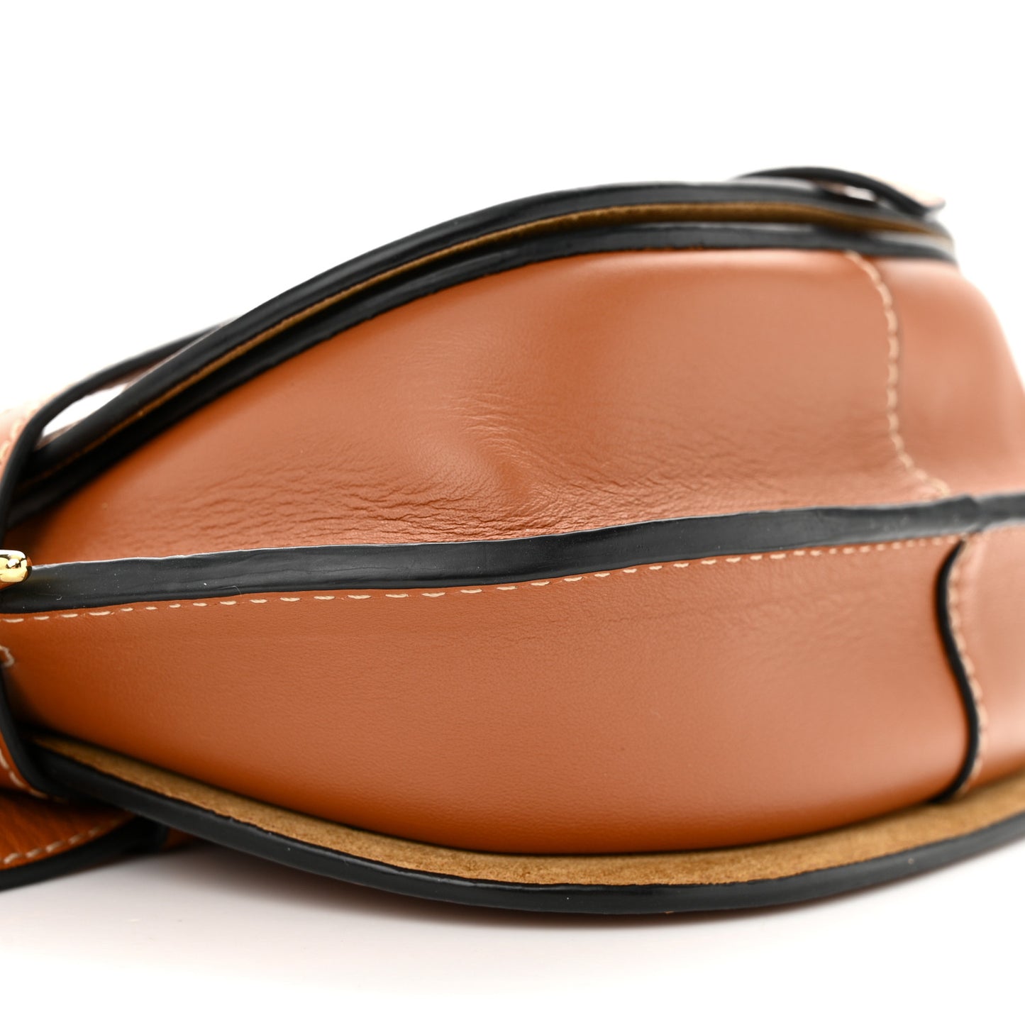 Calfskin Mini Gate Belt Bag Tan