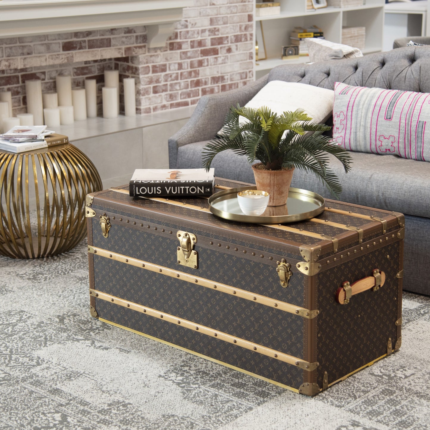 Monogram Malle Courrier Lozine Trunk 110
