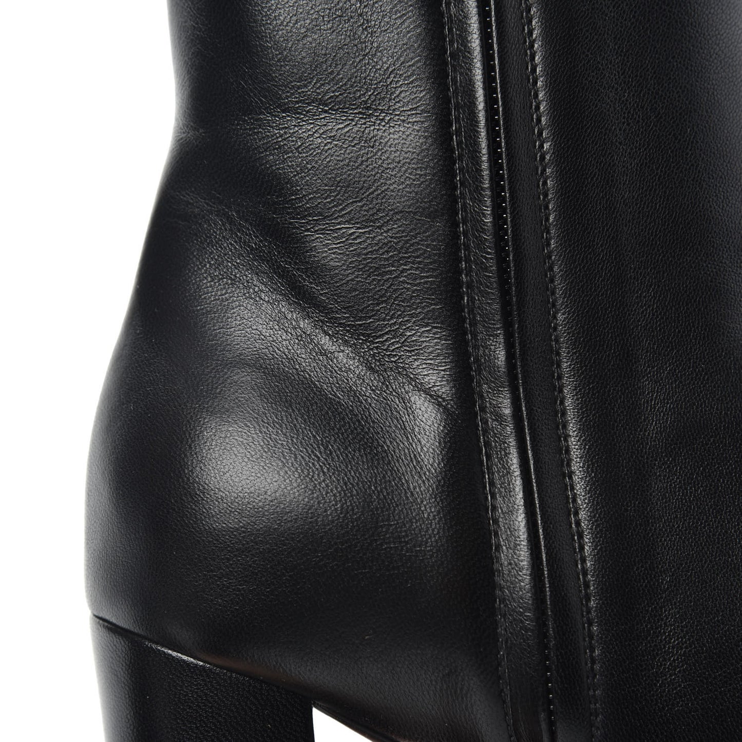Nappa Vendome Loulou Ankle Zip Boot 39.5 Black