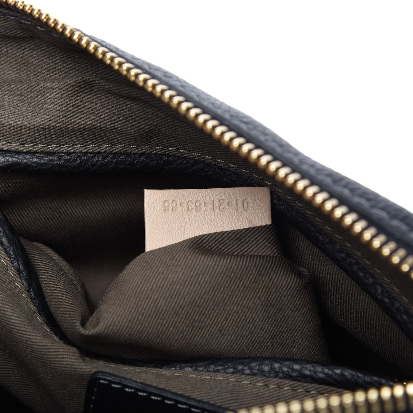 Calfskin Small Marcie Satchel Black