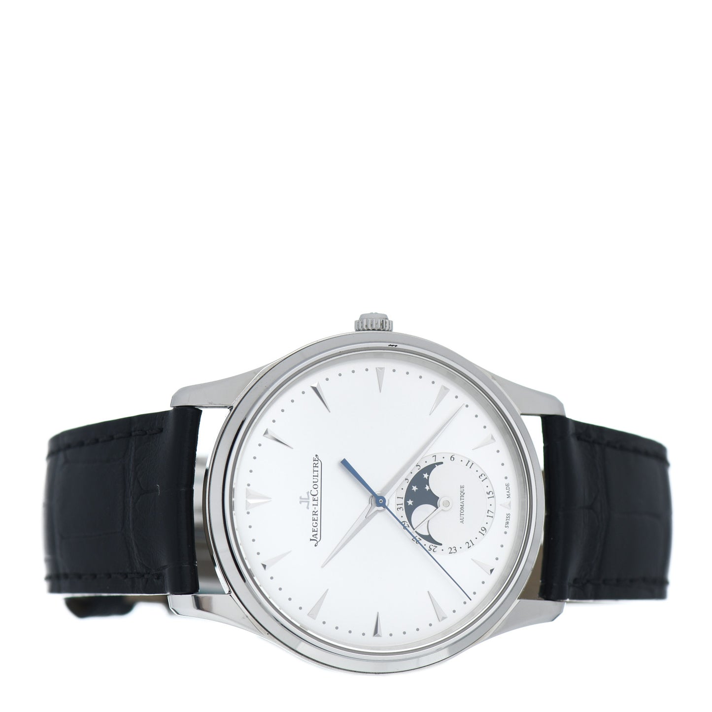 Stainless Steel Alligator 39mm Master Ultra Thin Moon Automatic Watch Q136842