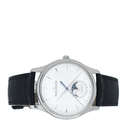 Jaeger-LeCoultre Stainless Steel Alligator 39mm Master Ultra Thin Moon Automatic Watch Q136842 2 of 5