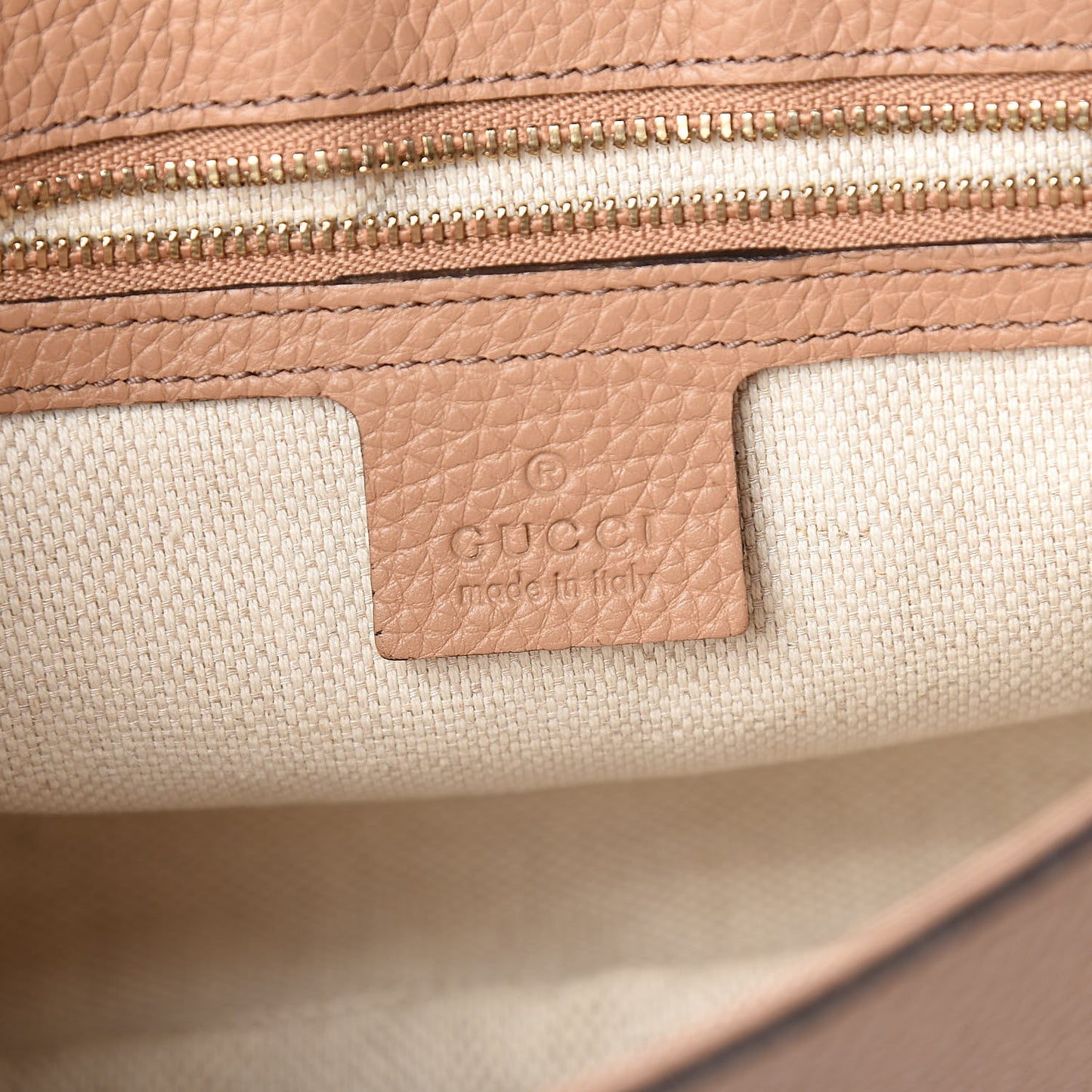 Pebbled Calfskin Medium Soho Flap Crossbody Camelia