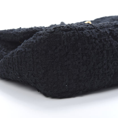 Chanel Tweed Quilted Medium Chanel 19 Flap Black 9 of 11