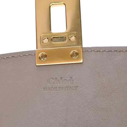 Chloe Suede Calfskin Patchwork Drew Shoulder Bag Motty Grey 6 of 10