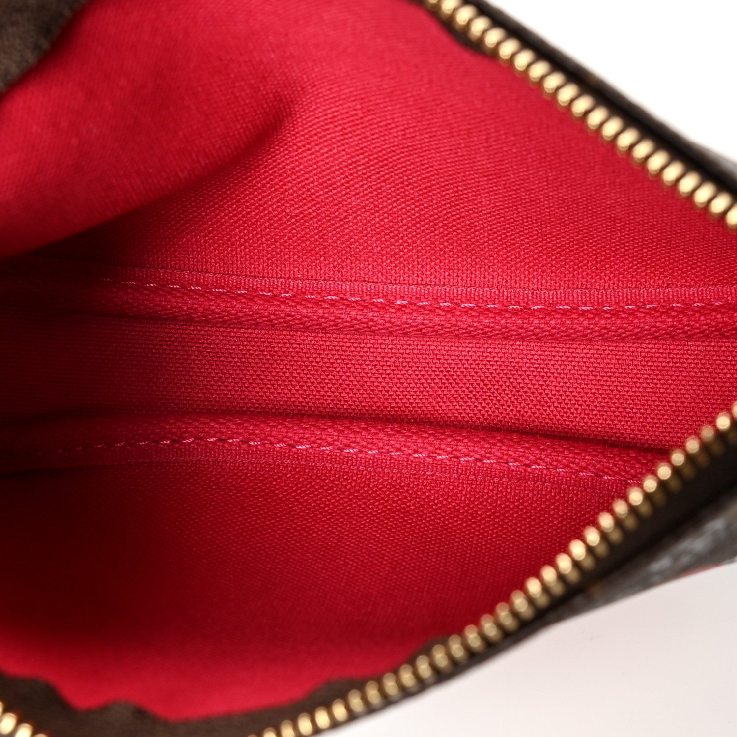 Louis Vuitton Monogram 2019 Christmas Animation Mini Courchevel Pochette Accessories Fuchsia 4 of 9