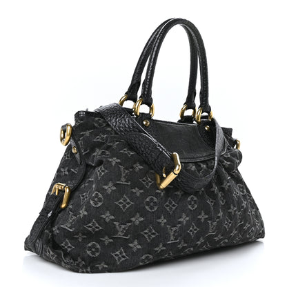 Louis Vuitton Denim Neo Cabby MM Black 3 of 9