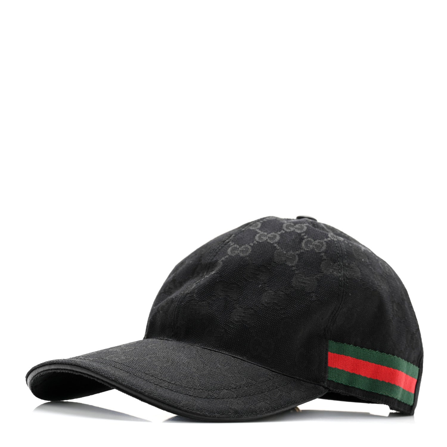 Gucci Monogram Web Baseball Hat S Black 1 of 9