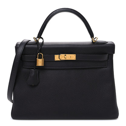 Hermes Togo Kelly Retourne 32 Raisin Prunoir 1 of 9
