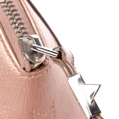 Givenchy Metallic Sugar Goatskin Small Antigona Beauty Wristlet Light Pink 20 of 21