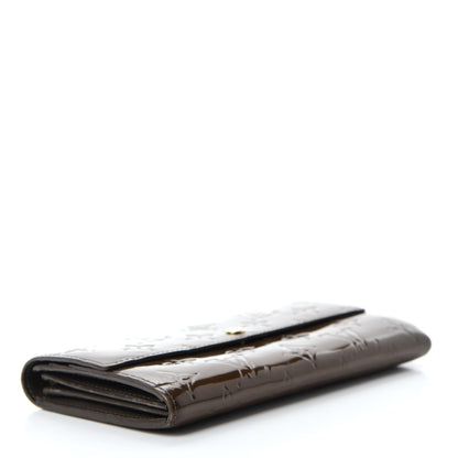 Louis Vuitton Vernis Sarah Wallet Vert Bronze 4 of 7