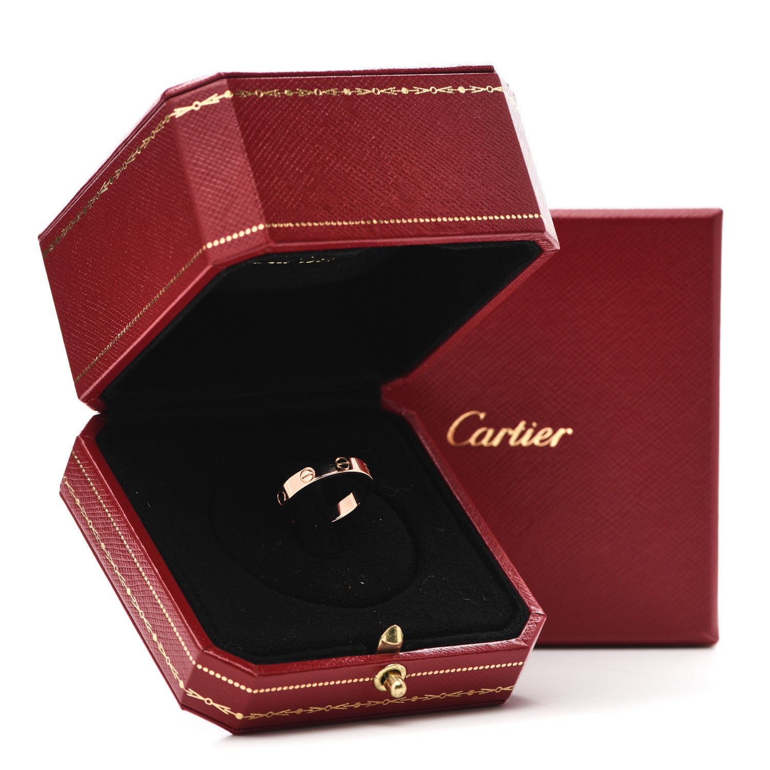 Cartier 18K Pink Gold 3.5mm LOVE Wedding Band Ring 52 6 5 of 5