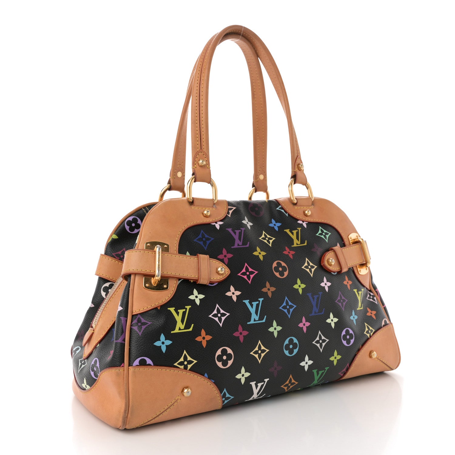 Louis Vuitton Monogram Multicolor Claudia Black 3 of 12