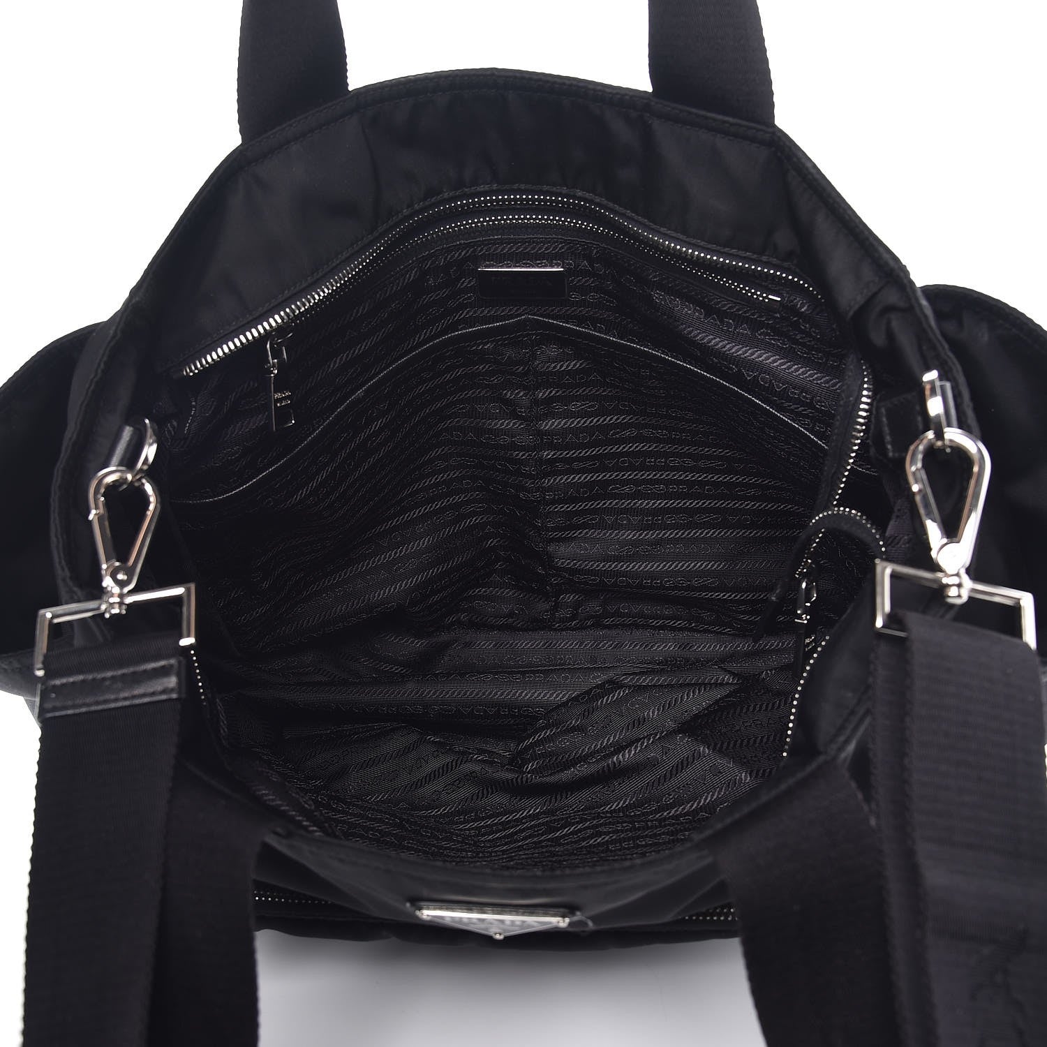 Prada Tessuto Nylon Vela Diaper Bag Black 6 of 12