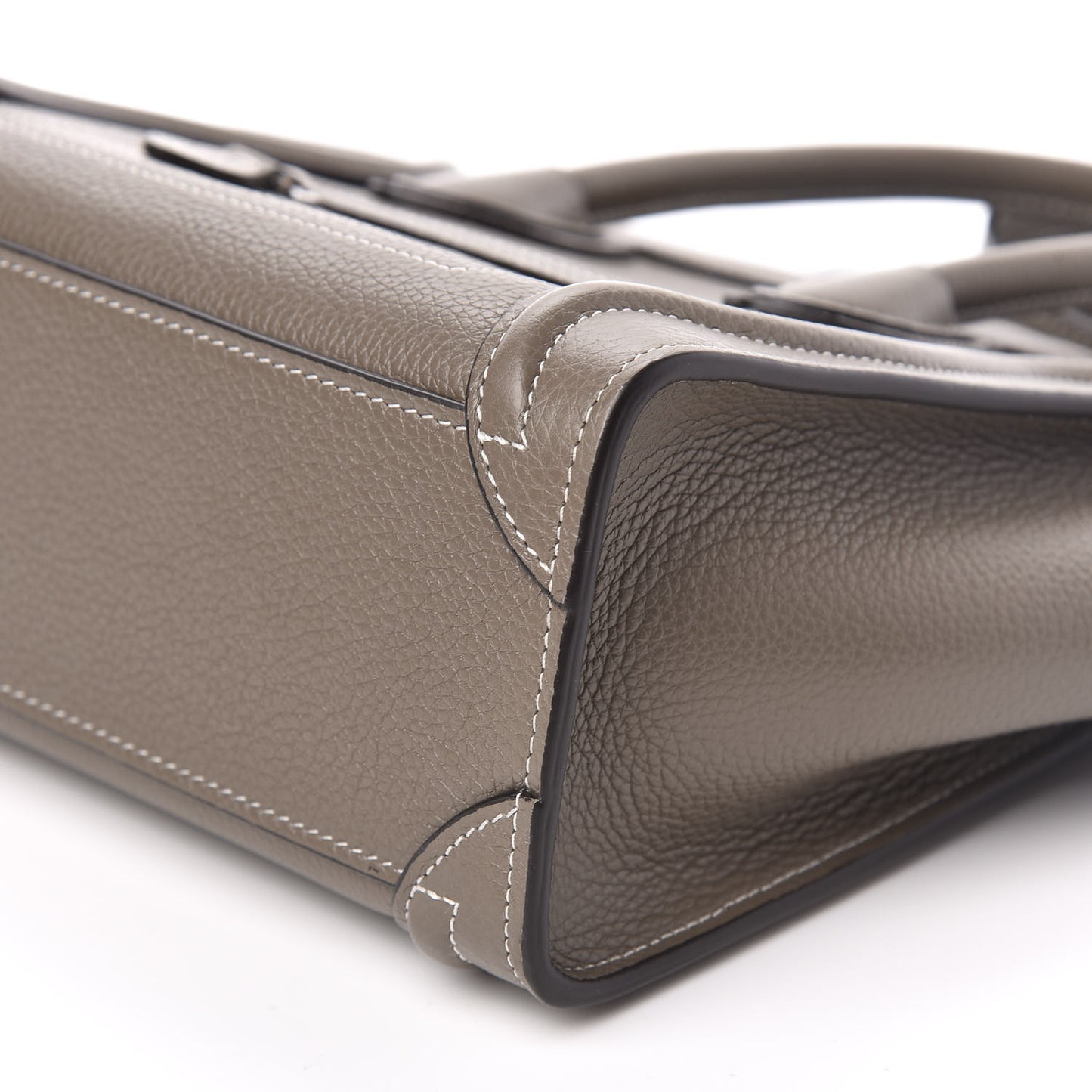 Drummed Calfskin Nano Luggage Souris
