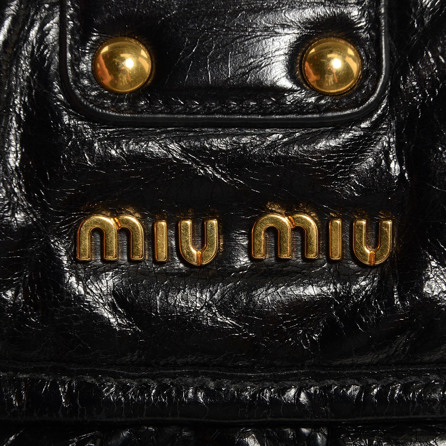 Miu Miu Lux Leather Small Matelasse Coffer Nero Black 14 of 16