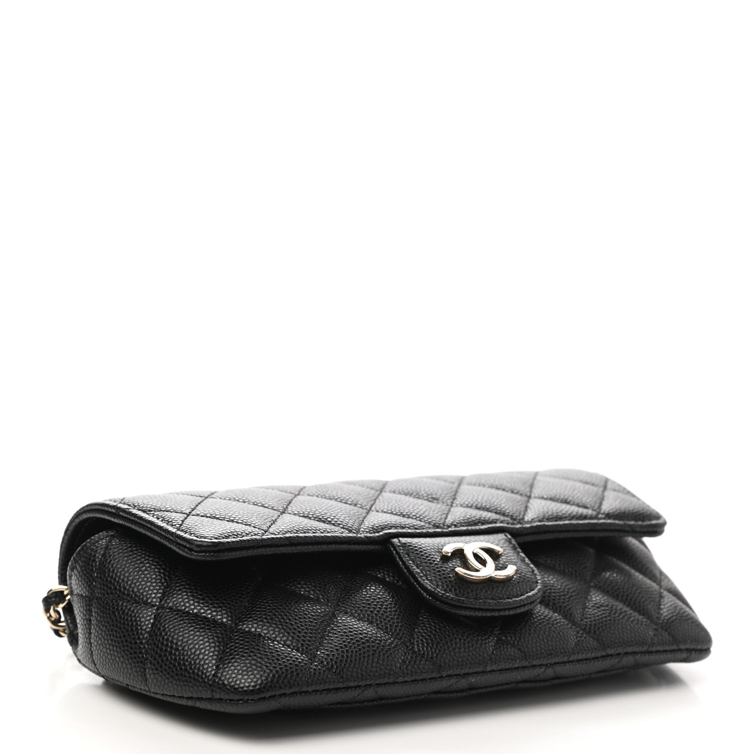 Chanel Caviar Quilted Glasses Case With Chain Black 5 of 12