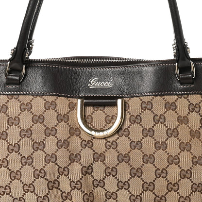 Gucci Monogram D Gold Tote Dark Brown 8 of 11