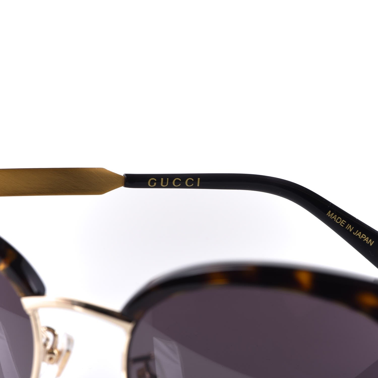 Gucci Metal Tiger GG0222SK Sunglasses Tortoise 6 of 9