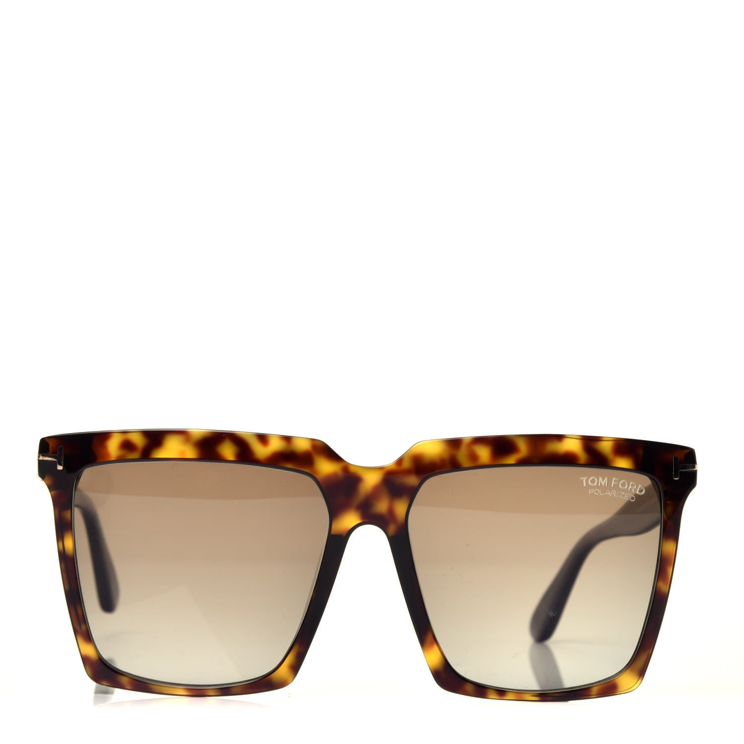 Tom Ford Acetate Polarized Sabrina Cat Eye Sunglasses TF764 Dark Havana 2 of 8