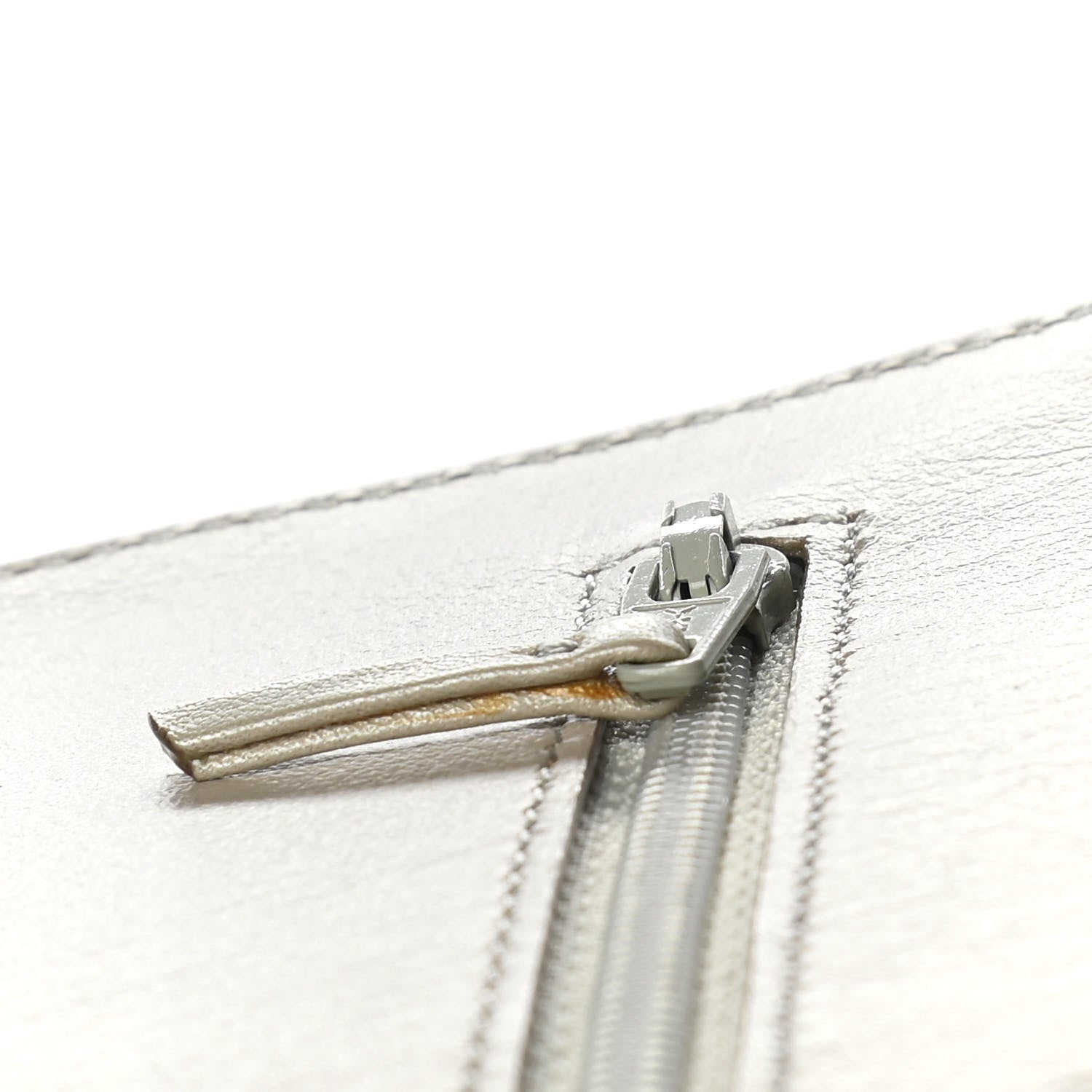 Chanel Caviar Sevruga Wallet on Chain WOC Silver 14 of 14