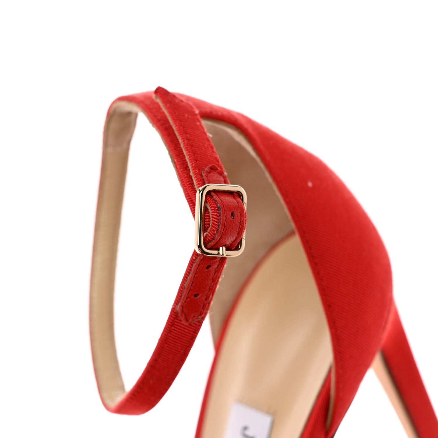 Jimmy Choo Grosgrain Aveline Bow 100 Sandals 39.5 Red 9 of 10