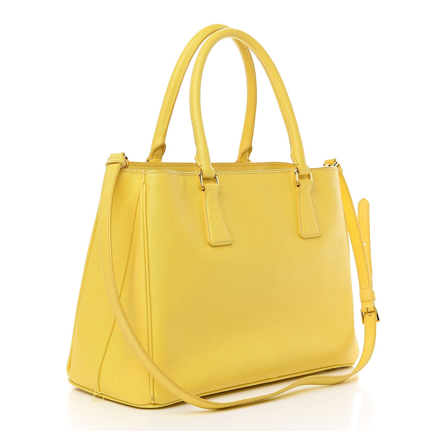 Prada Saffiano Lux Medium Tote Girasole 2 of 15