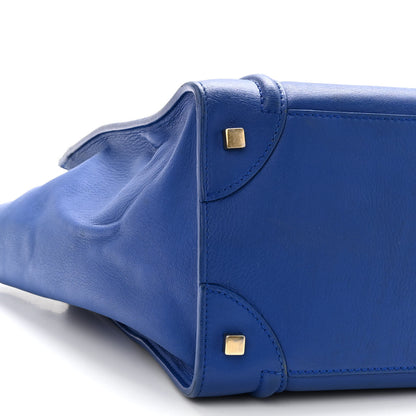 Celine Smooth Calfskin Mini Luggage Royal Blue 8 of 12