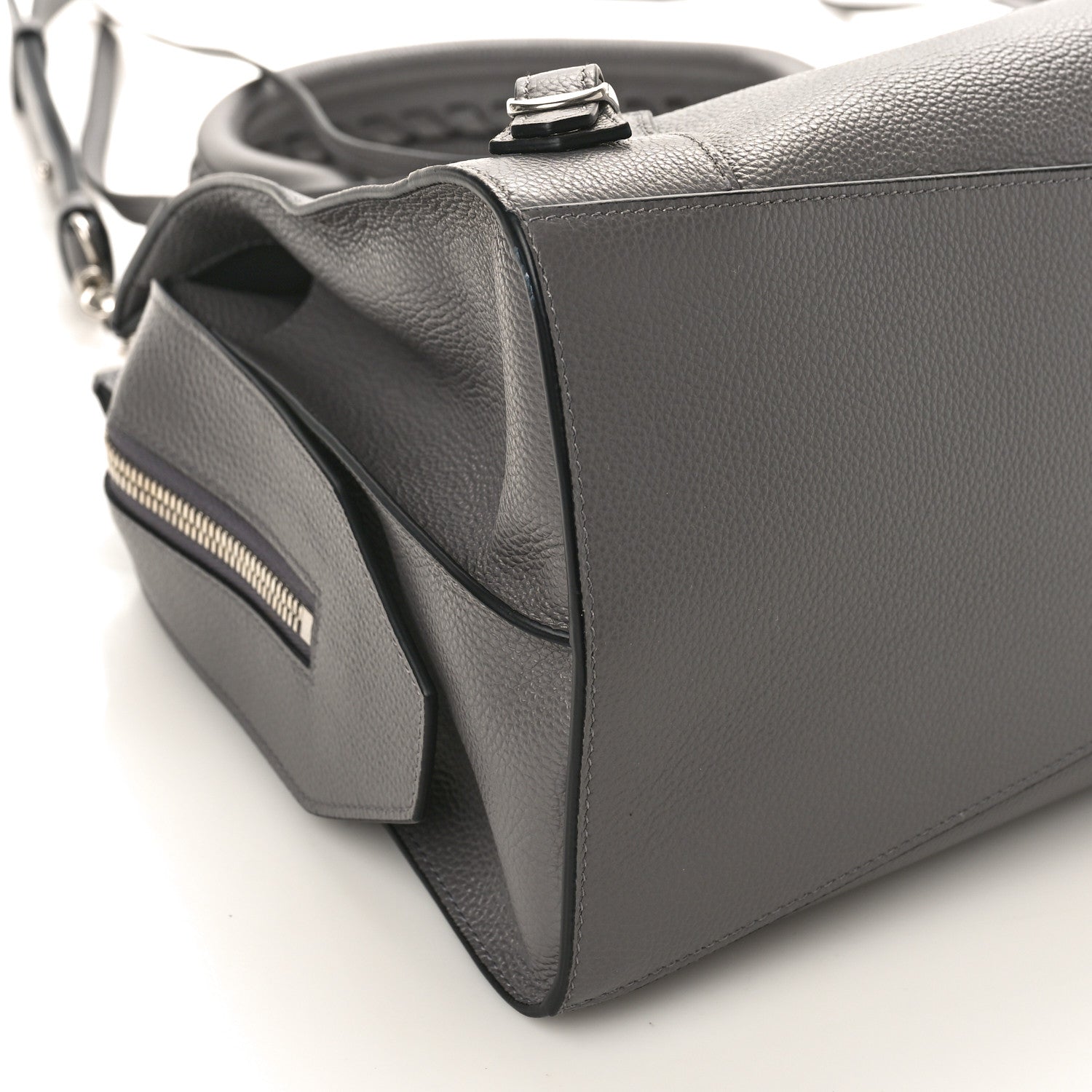 Balenciaga Grained Calfskin Neo Classic Silver Hardware Medium City Dark Grey 7 of 8