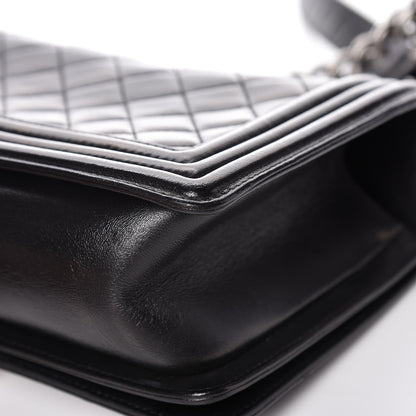 Chanel Lambskin Quilted Medium Boy Flap Black 14 of 20
