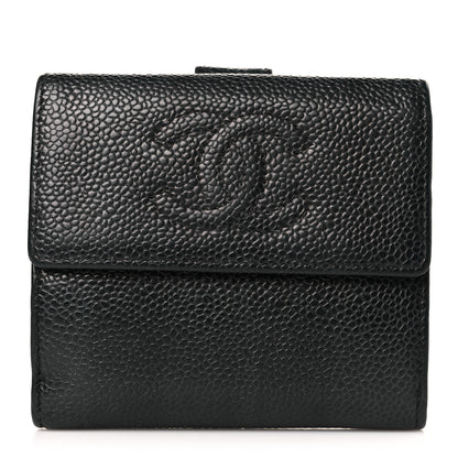Chanel Caviar Timeless CC Compact Flap Wallet Black 1 of 7
