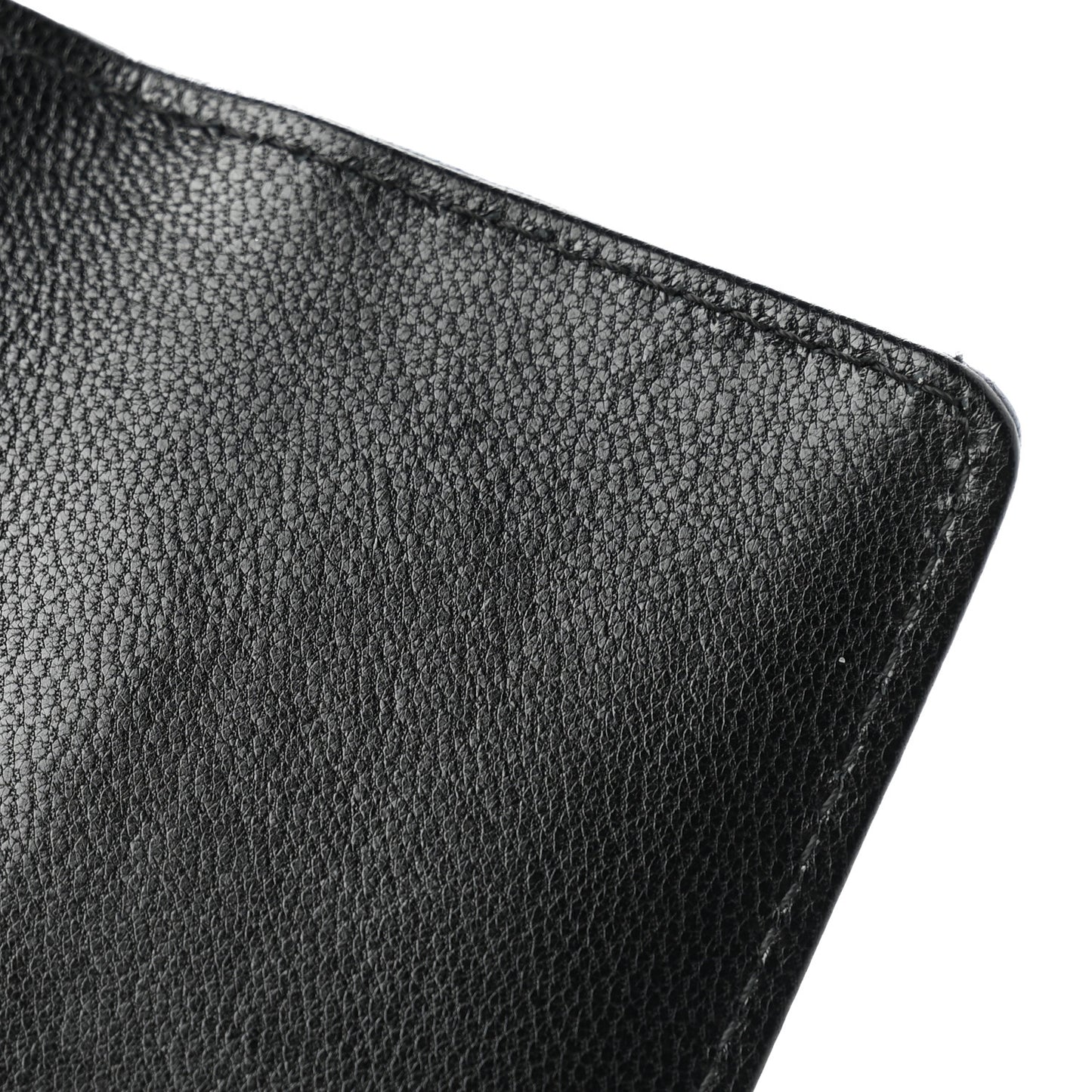 Shiny Goatskin Quilted Chanel 19 Flap Wallet Black