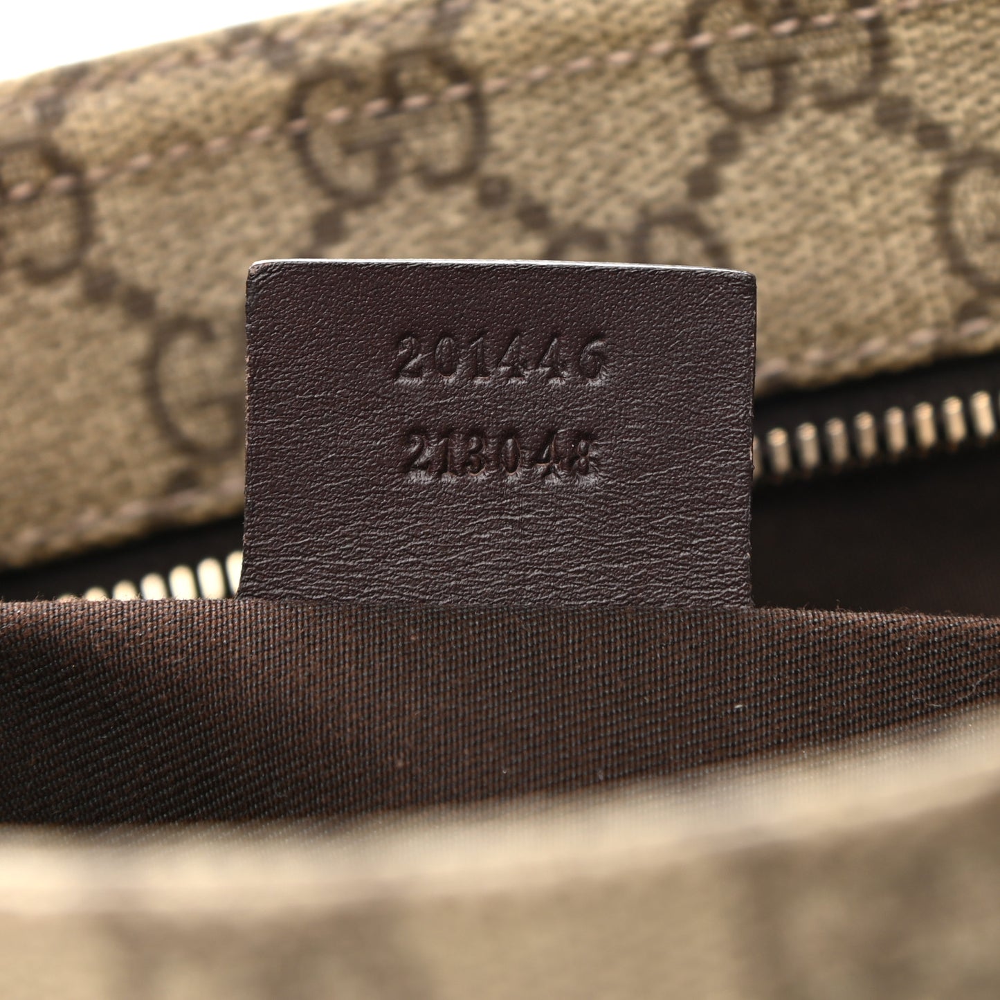 GG Supreme Monogram Medium Flat Messenger Bag Dark Brown