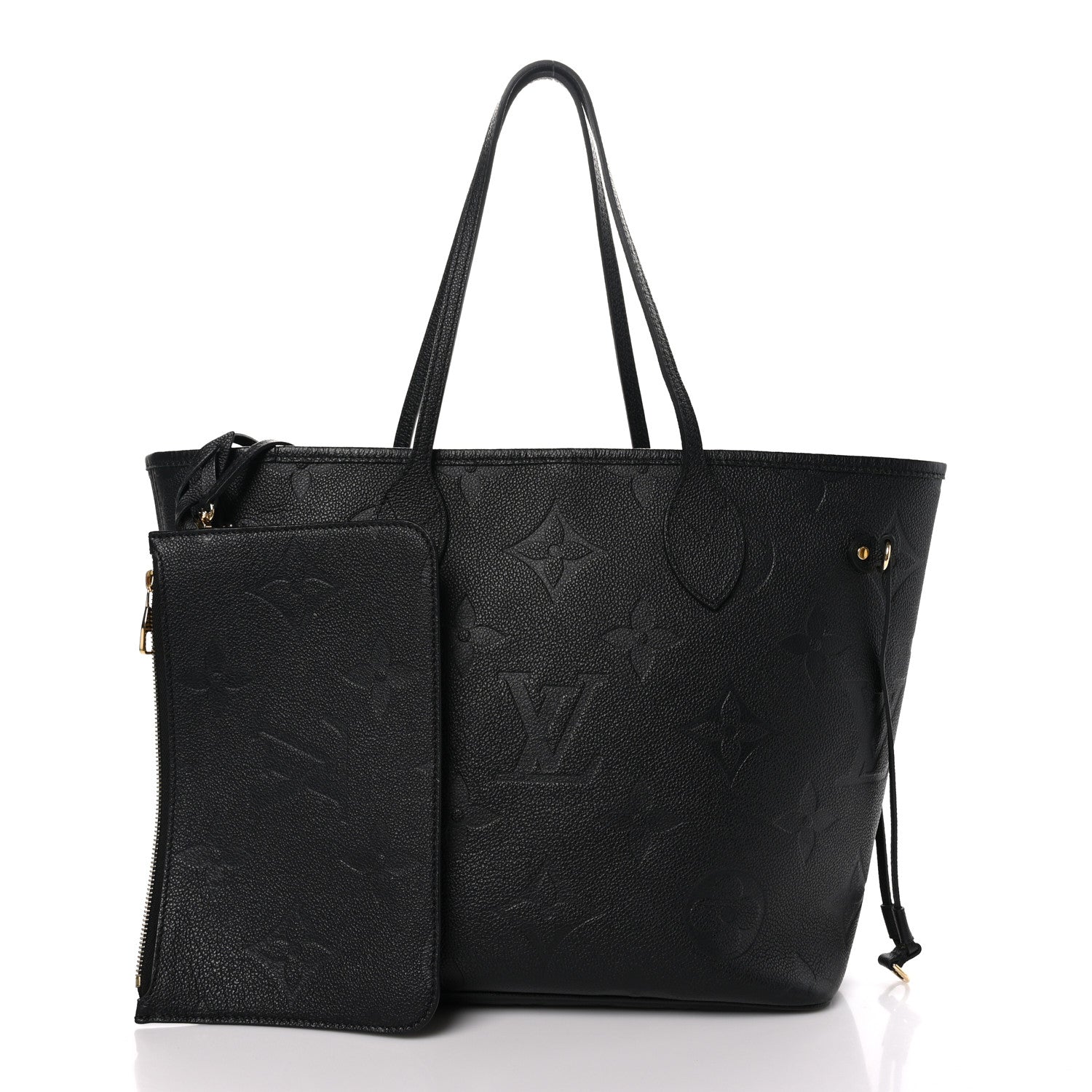 Louis Vuitton Empreinte Monogram Giant Neverfull MM Black 3 of 9