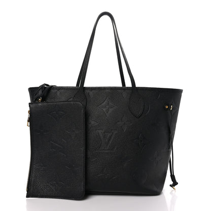 Louis Vuitton Empreinte Monogram Giant Neverfull MM Black 3 of 9
