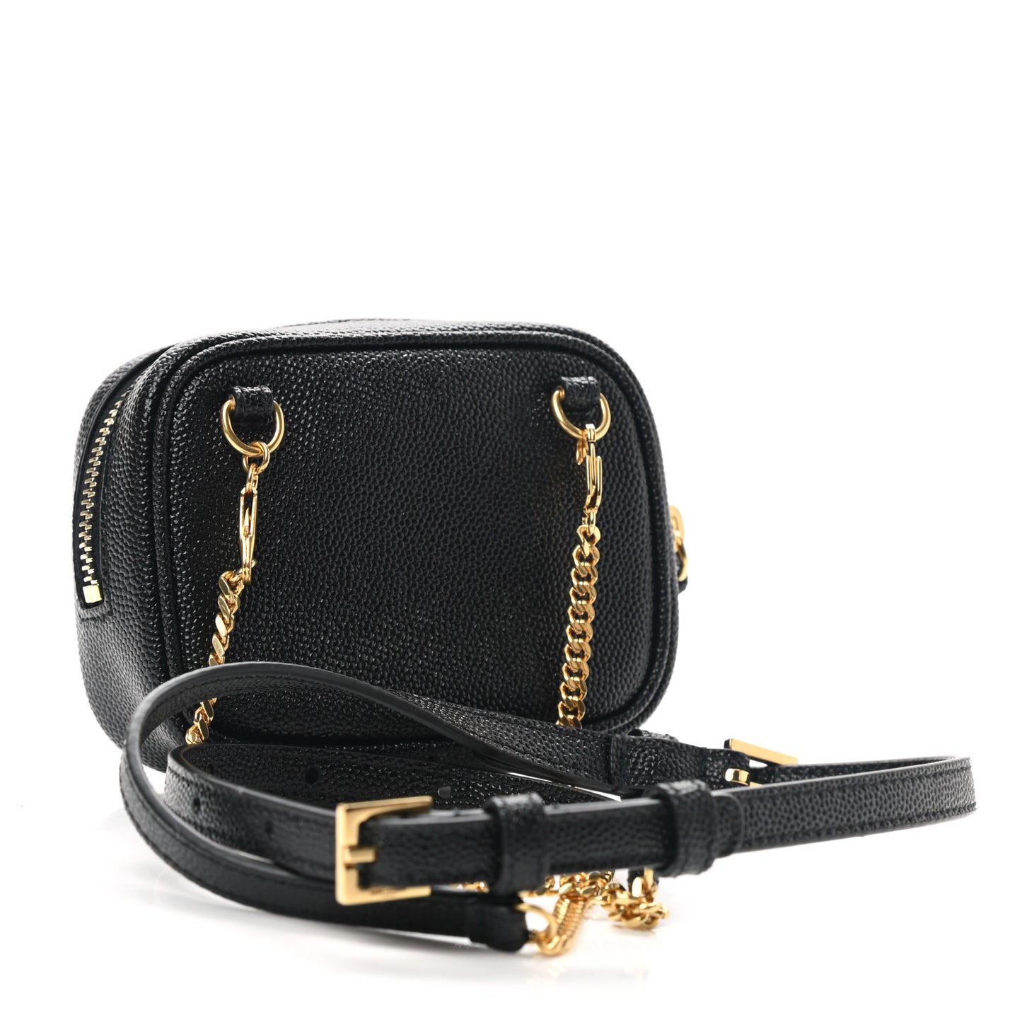 Grain De Poudre Matelasse Monogram Baby Lou Camera Bag Black