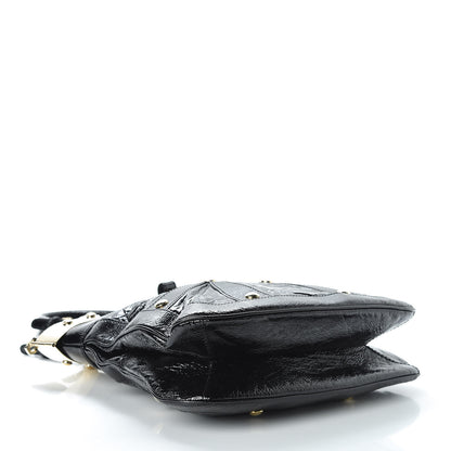 Versace Patent Studded Shoulder Bag Black 4 of 8