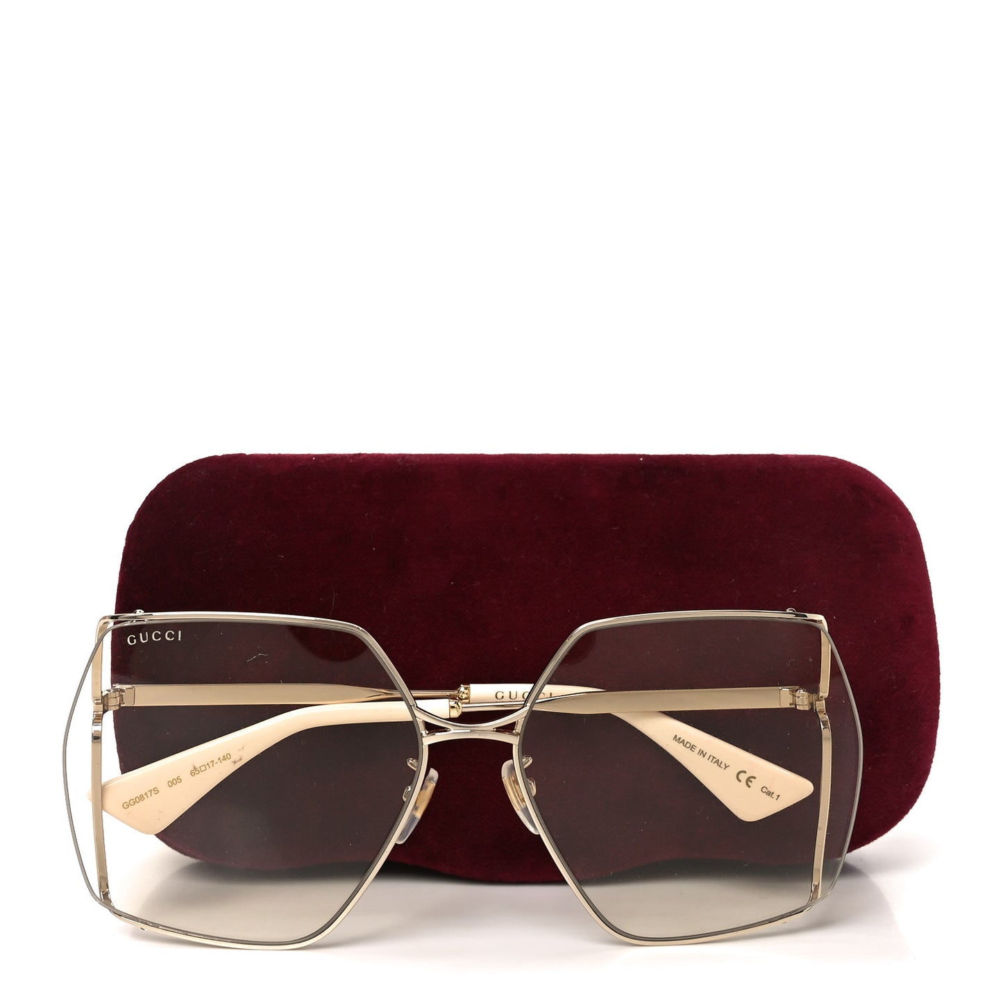 Metal Sunglasses GG0817S Ivory