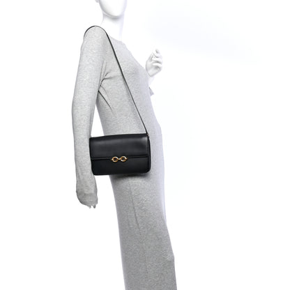Saint Laurent Smooth Calfskin Le Maillon Satchel Black 2 of 12