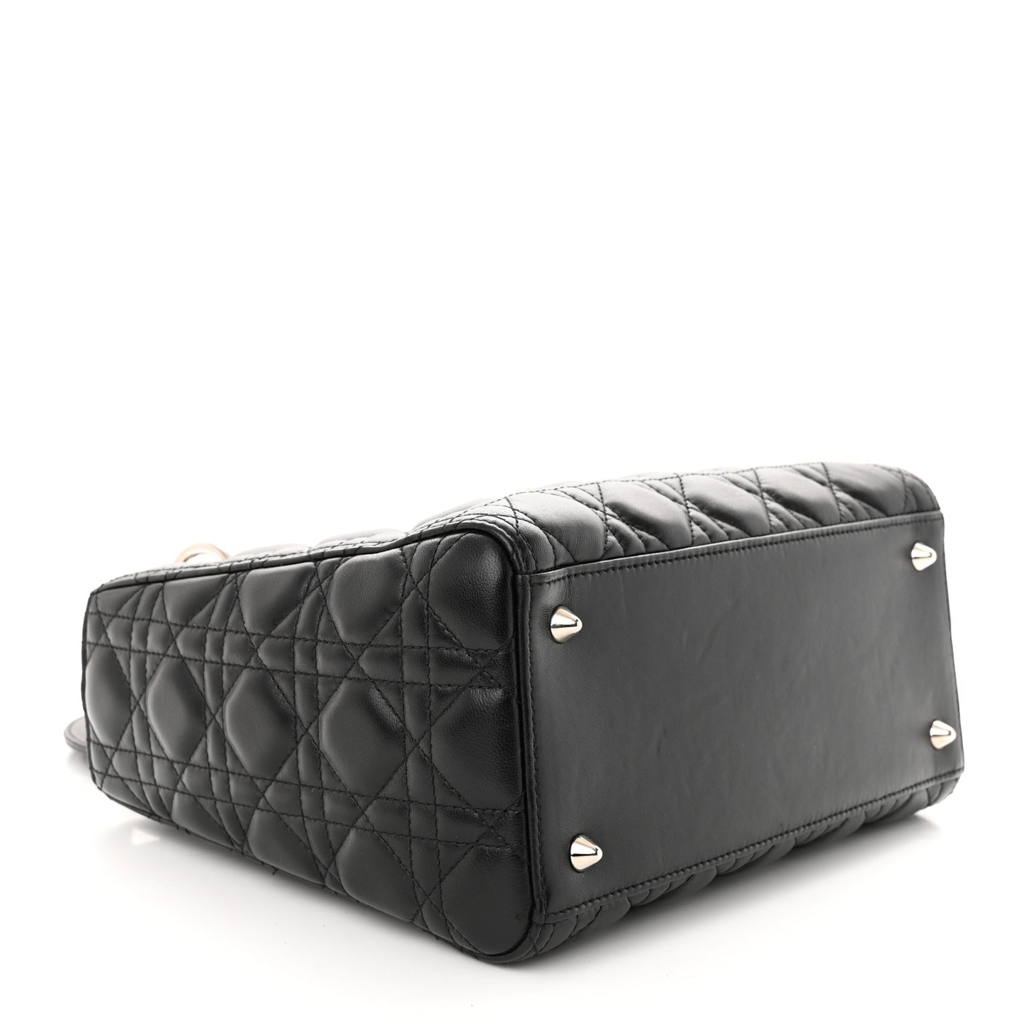 Lambskin Cannage Medium Lady Dior Black