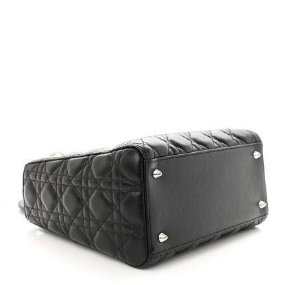 Christian Dior Lambskin Cannage Medium Lady Dior Black 4 of 11
